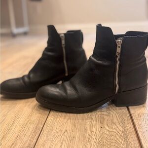 3.1 Phillip Lim Black Ankle Boots with Side Zipper